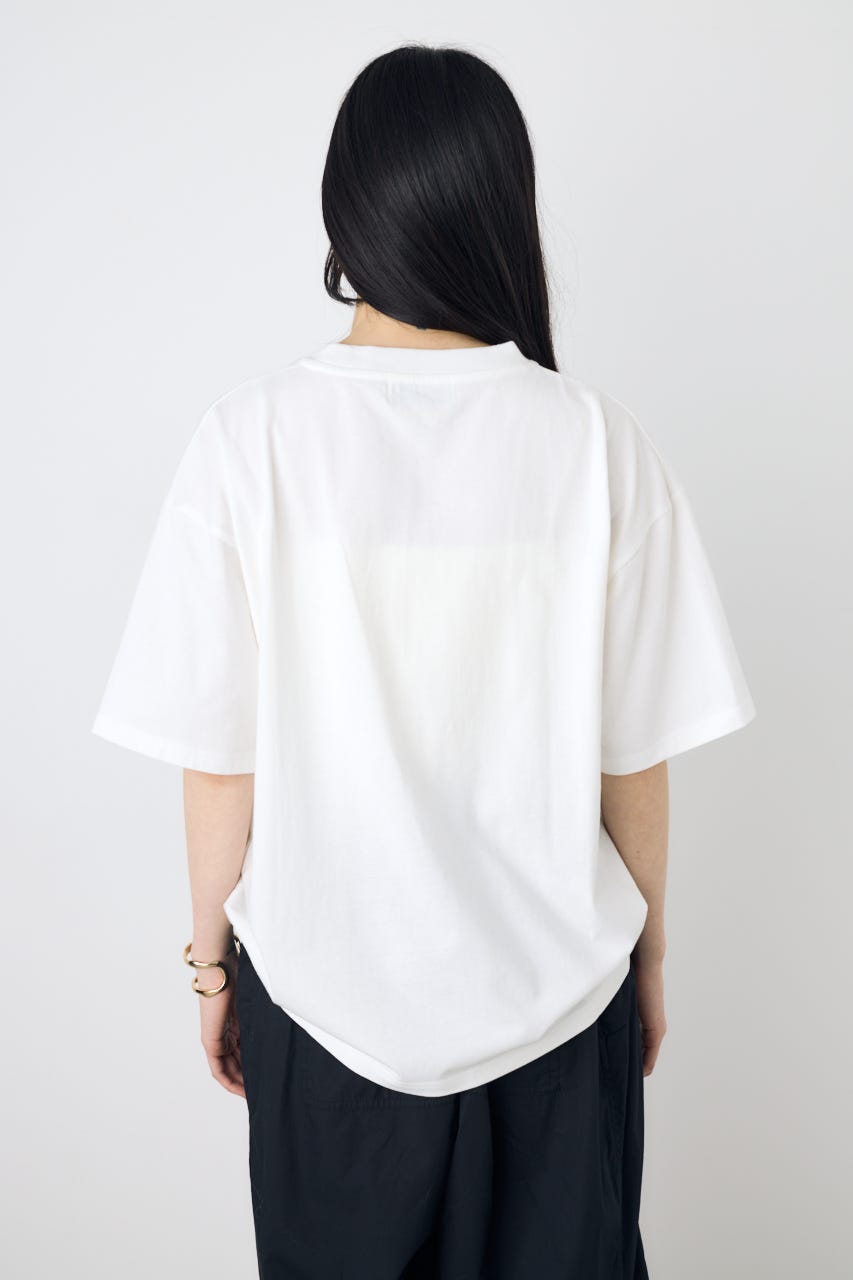 フォトプリントTシャツ WHT M