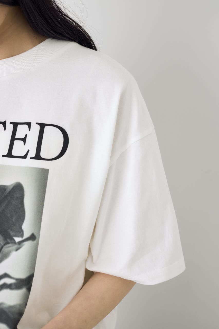フォトプリントTシャツ WHT M