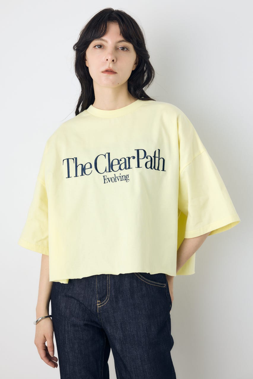 刺繍ロゴTシャツ L/YEL M