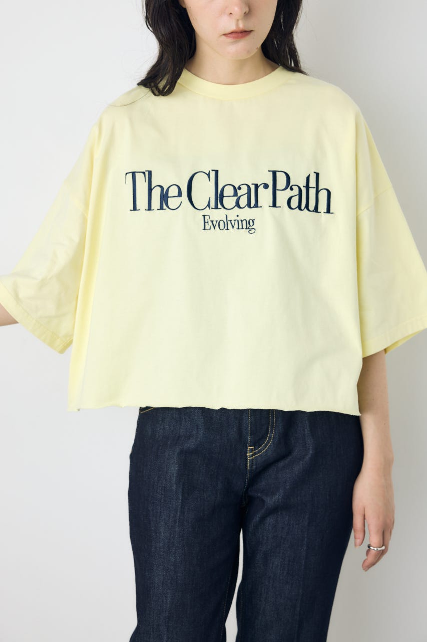 刺繍ロゴTシャツ L/YEL M