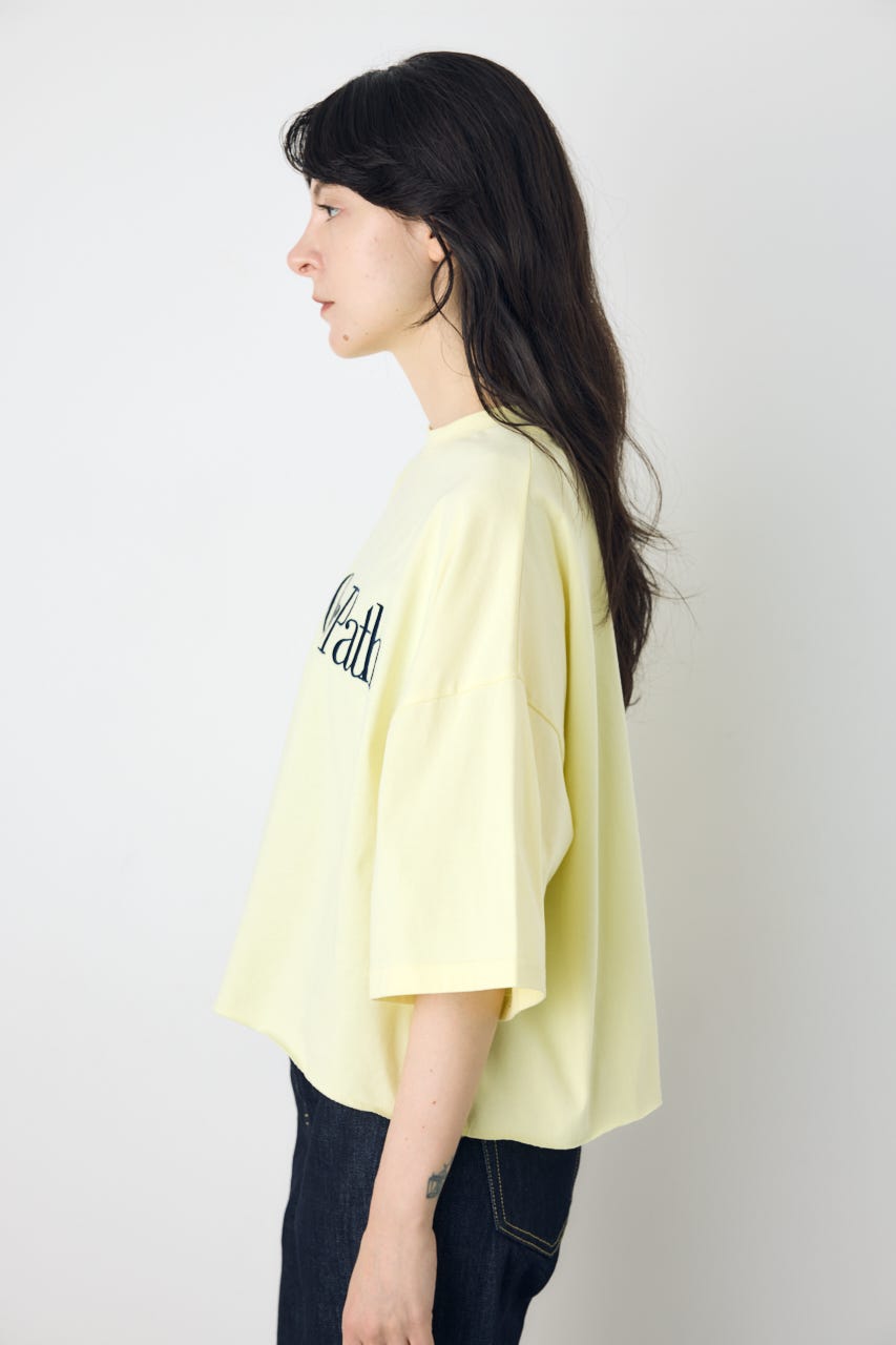 刺繍ロゴTシャツ L/YEL M