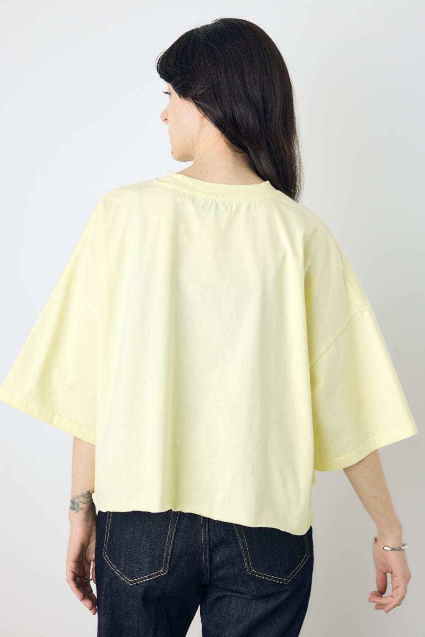 刺繍ロゴTシャツ L/YEL M