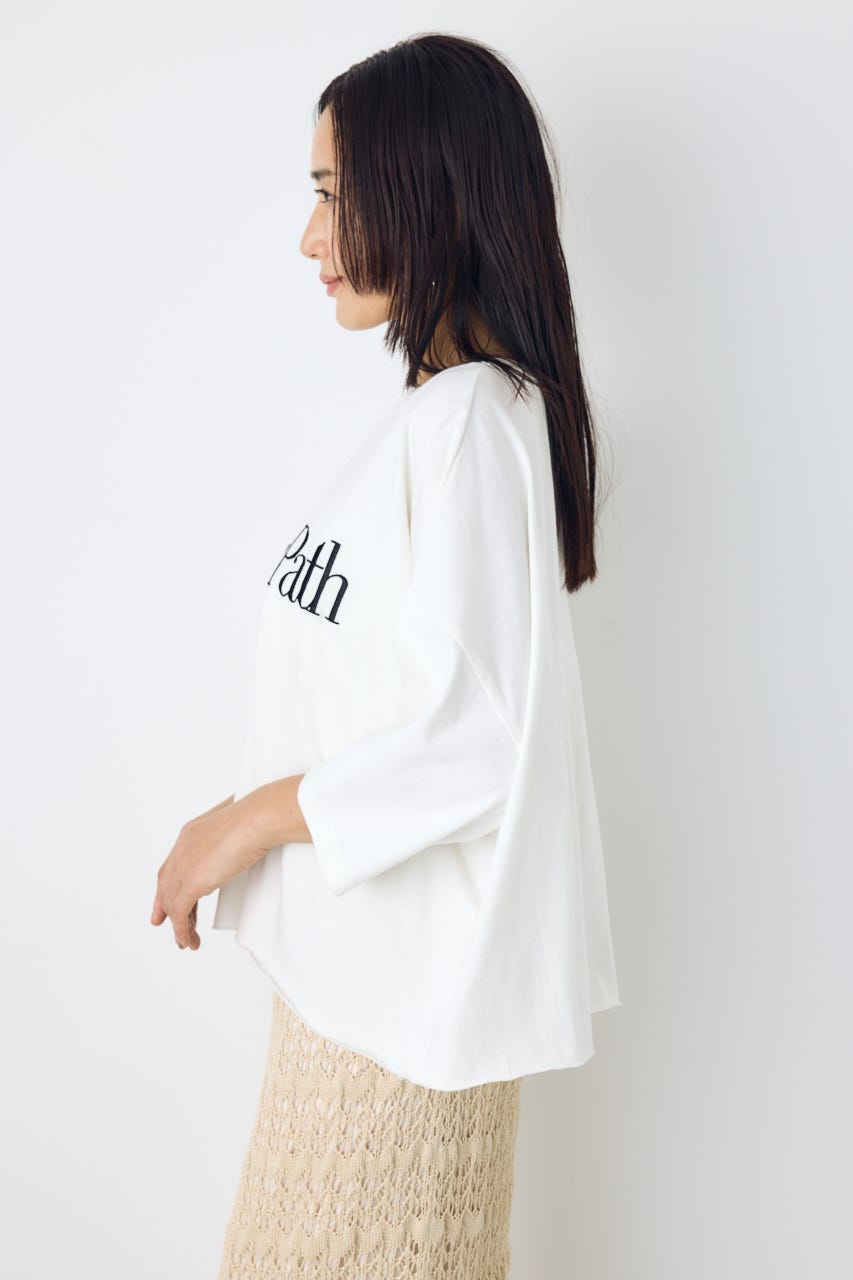 刺繍ロゴTシャツ WHT S