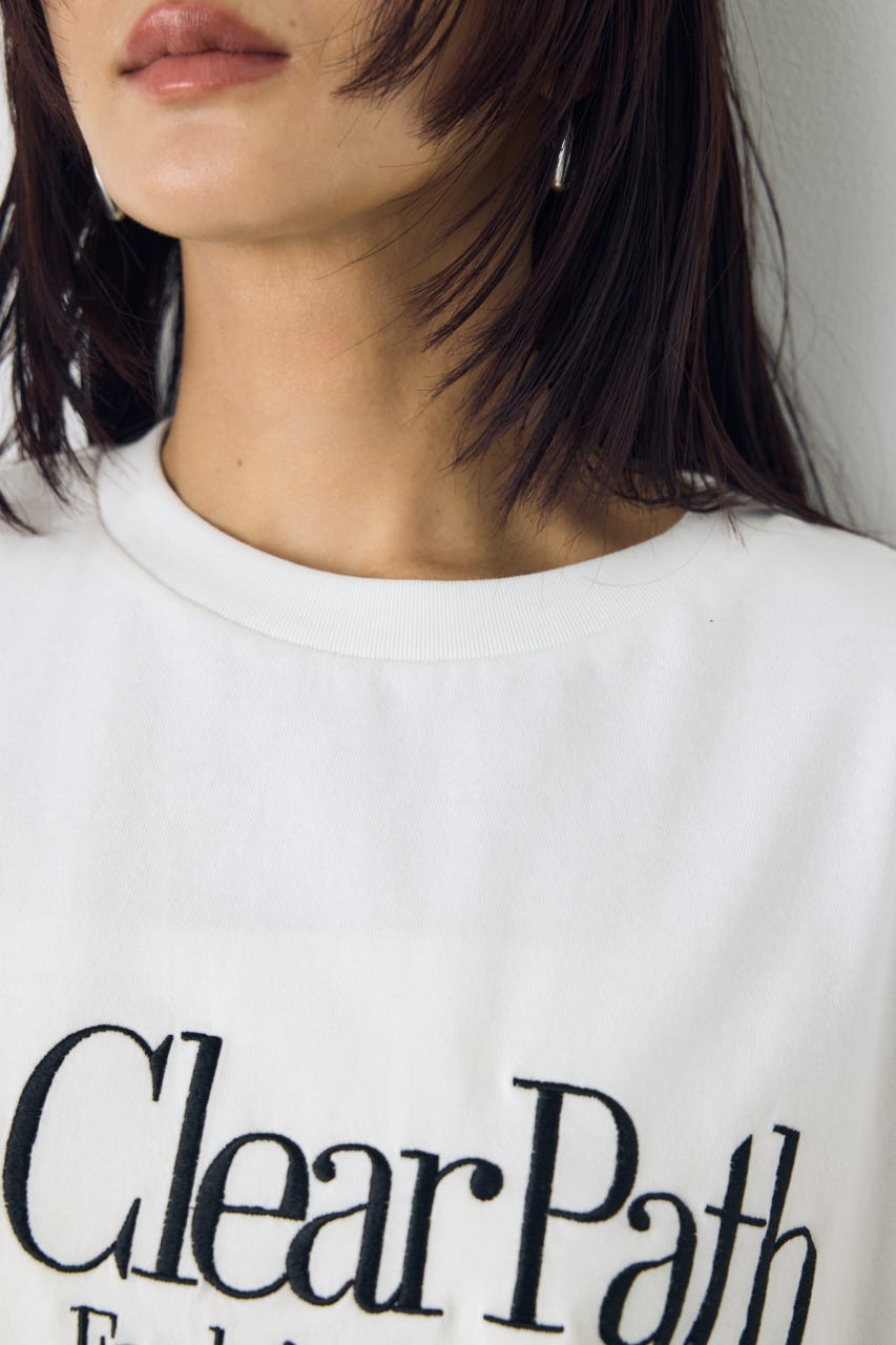 刺繍ロゴTシャツ WHT S