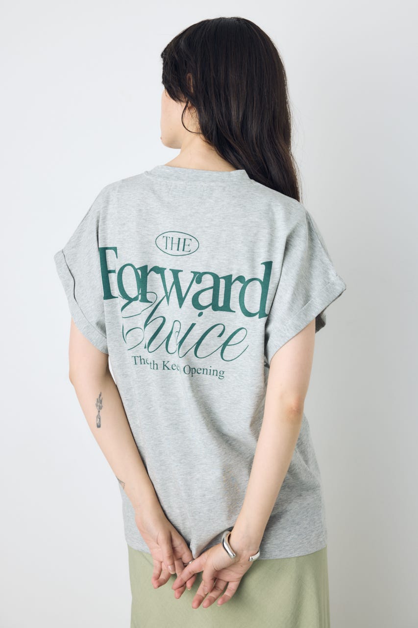 バックプリントTシャツ T.GRY S