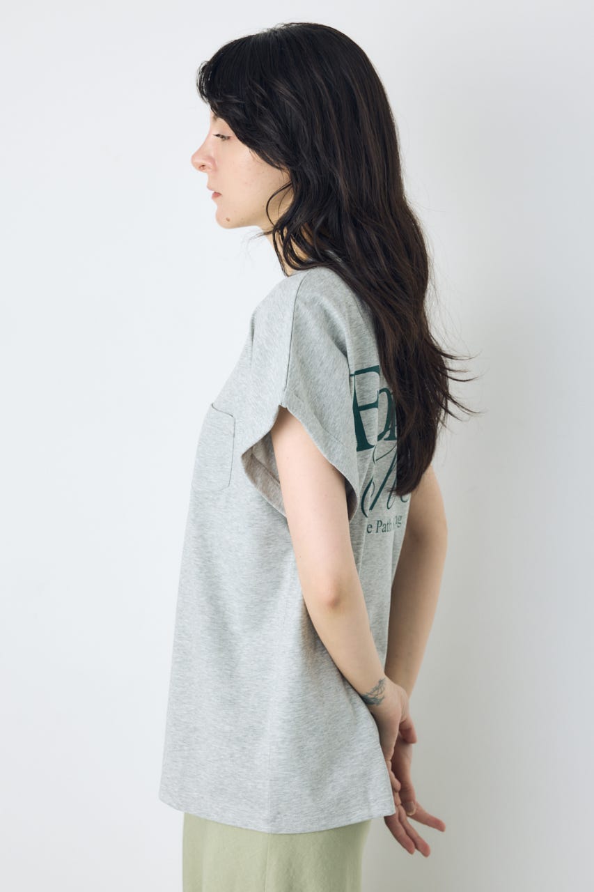 バックプリントTシャツ T.GRY S