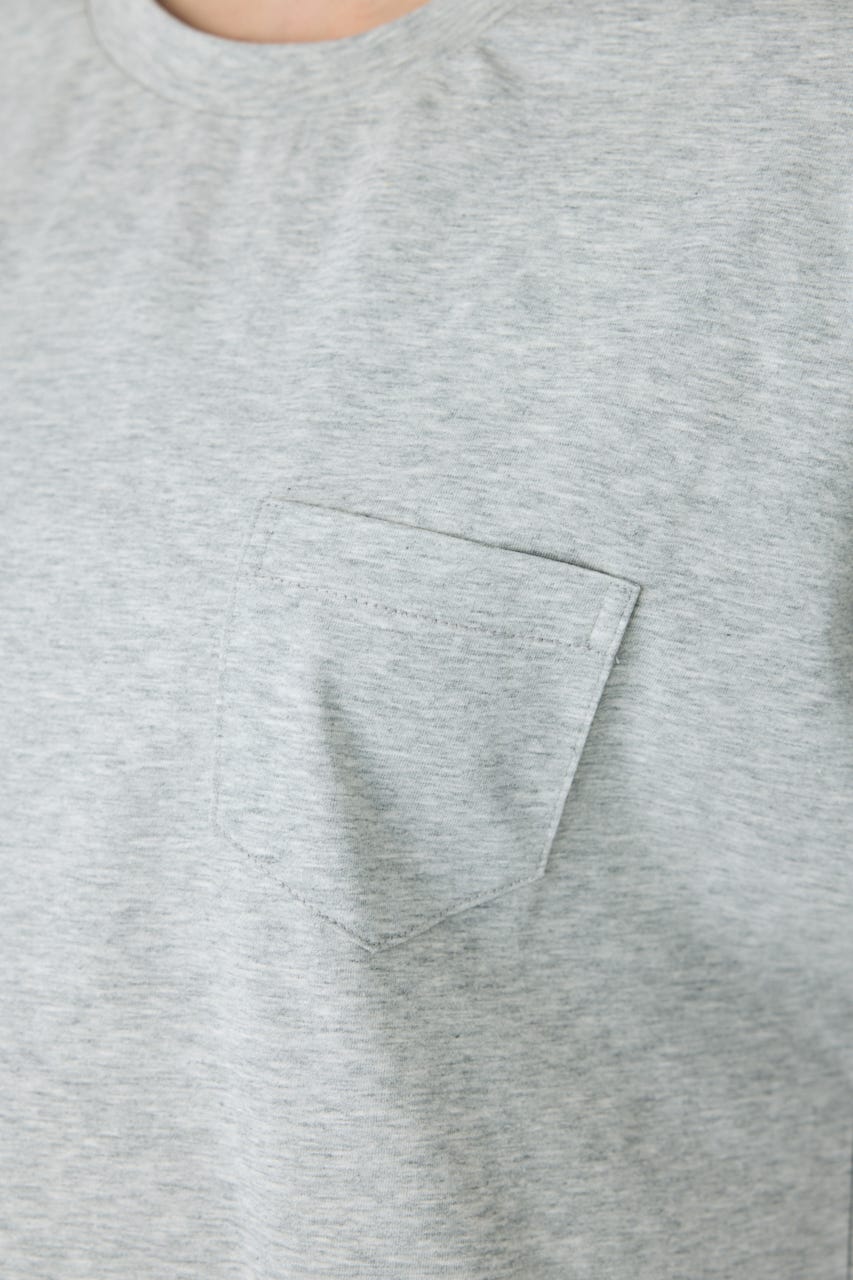 バックプリントTシャツ T.GRY S