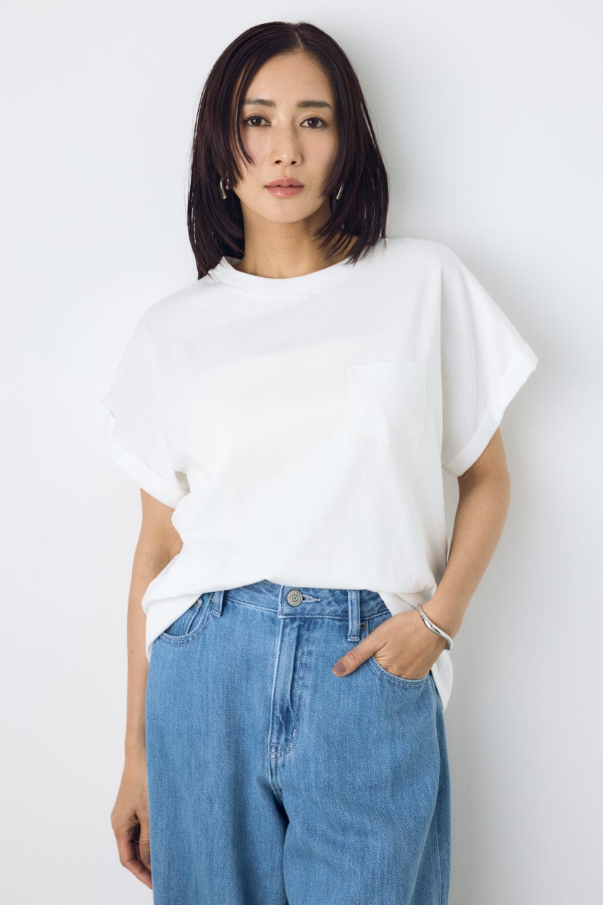 バックプリントTシャツ WHT S