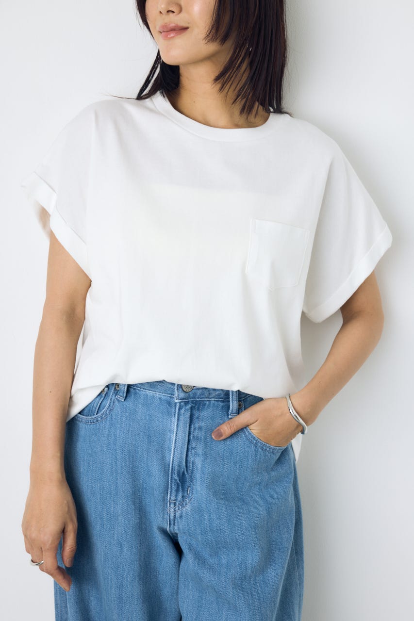 バックプリントTシャツ WHT S