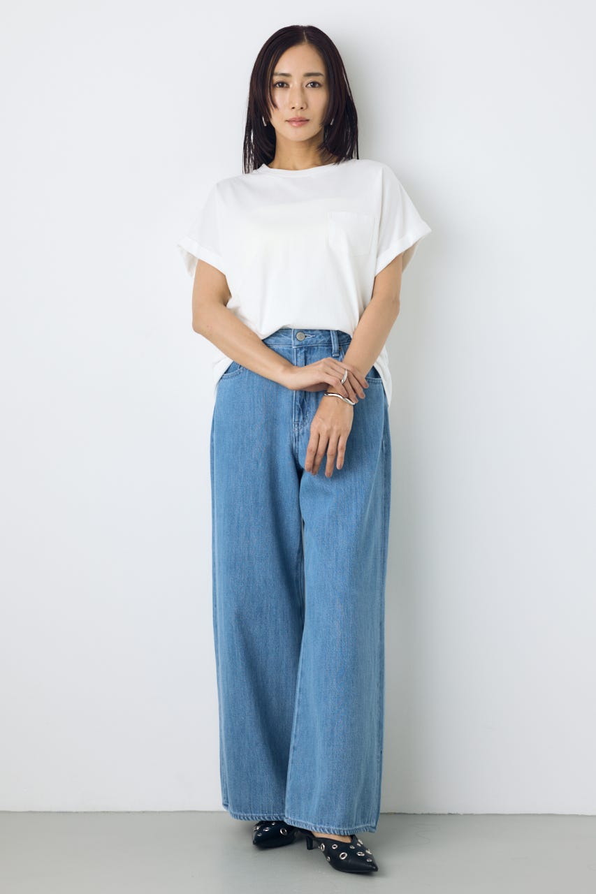 バックプリントTシャツ WHT S