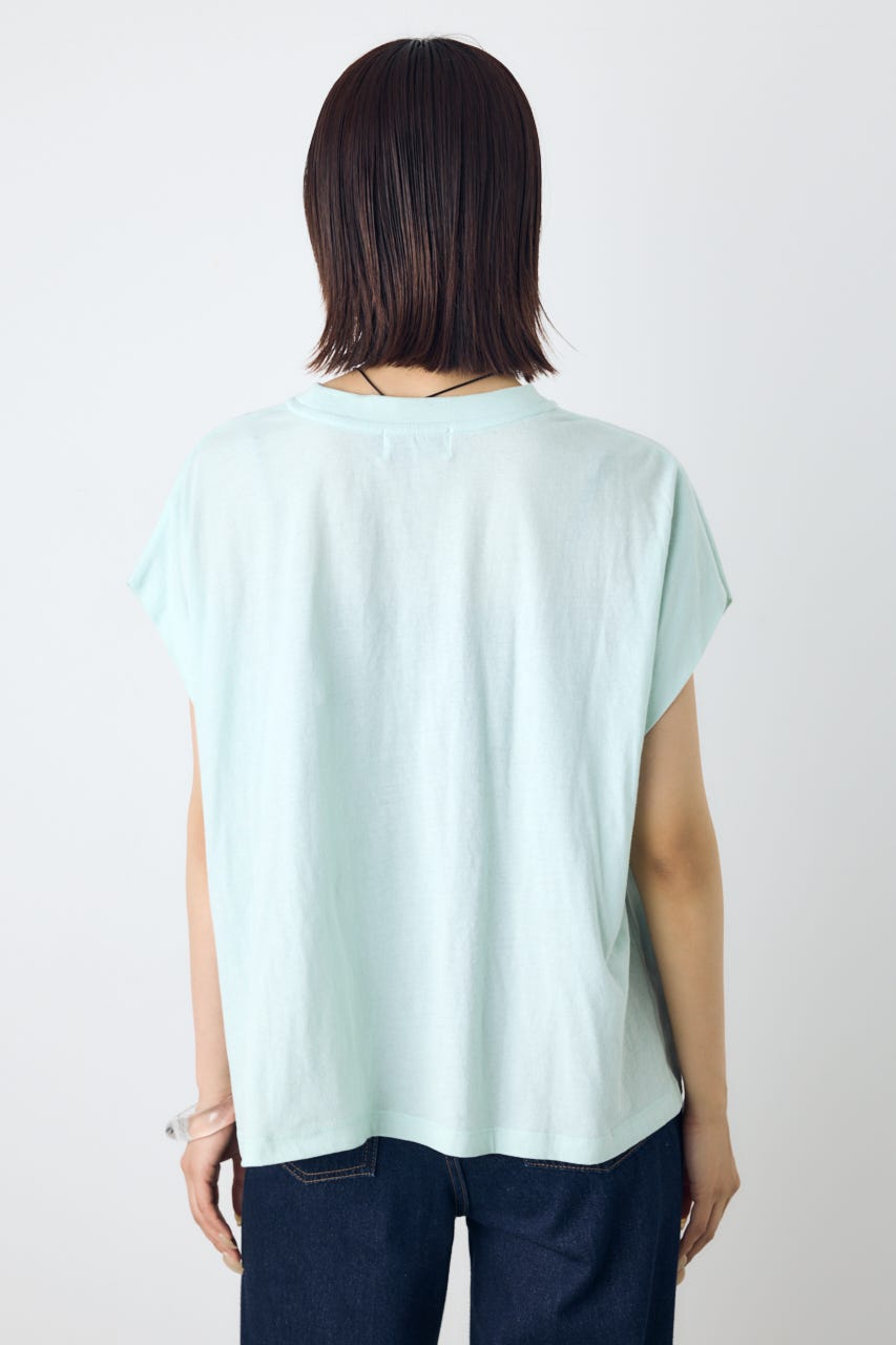 フレンチスリーブロゴプリントT MINT M