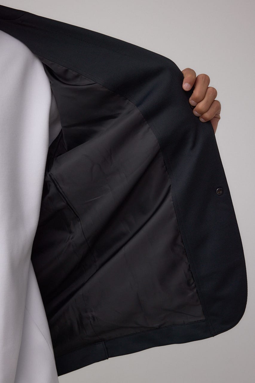 メランジツイルテーラードジャケット BLK M