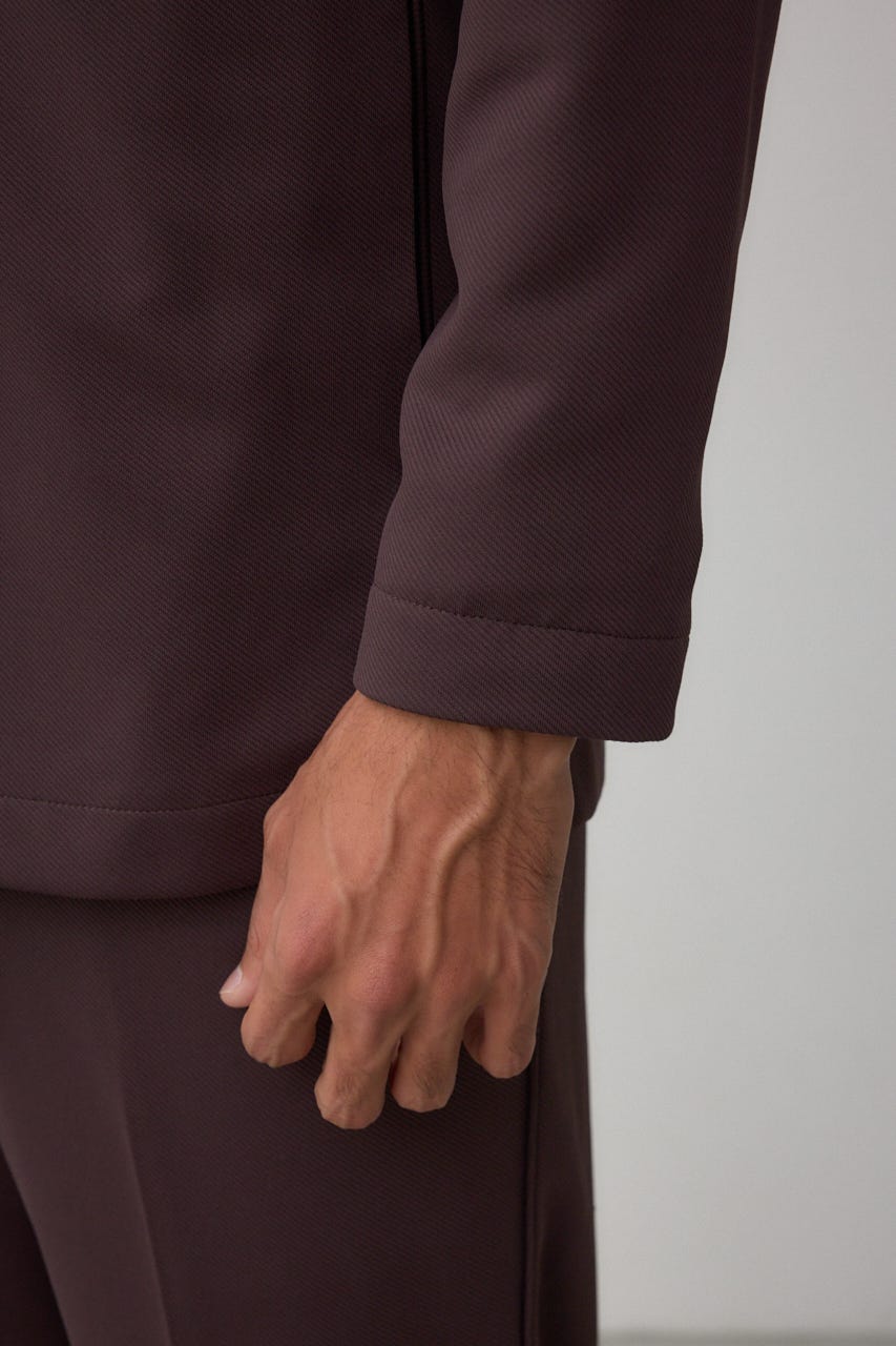 メランジツイルテーラードジャケット D/BRN L