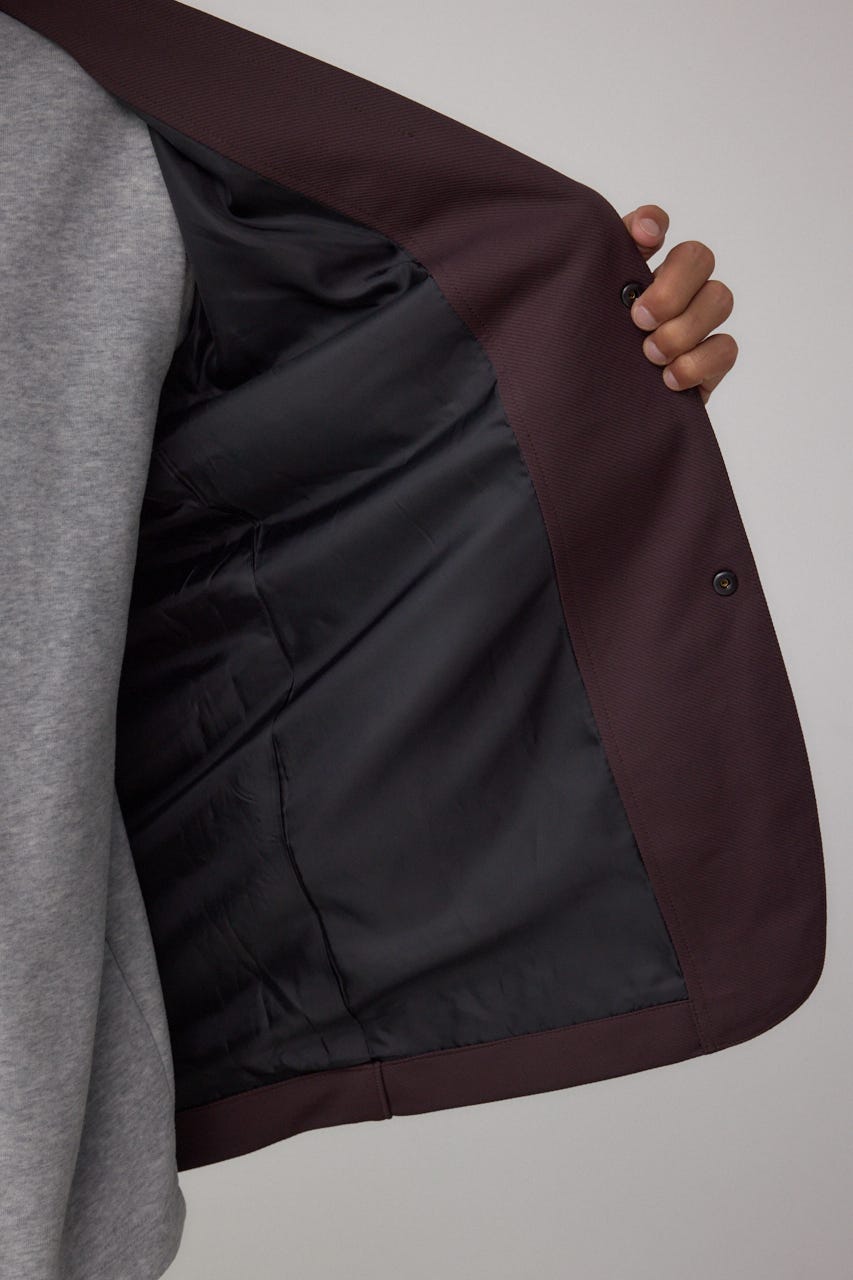 メランジツイルテーラードジャケット D/BRN L