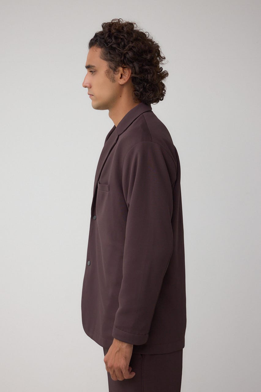 メランジツイルテーラードジャケット D/BRN L