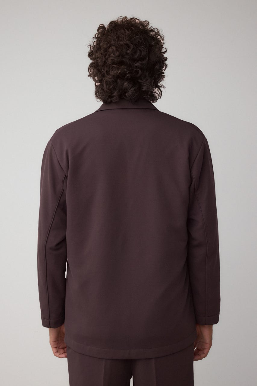 メランジツイルテーラードジャケット D/BRN L