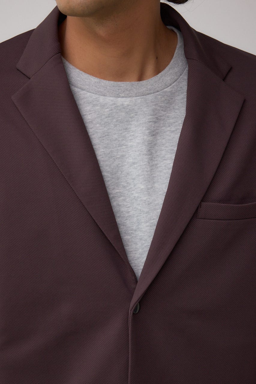 メランジツイルテーラードジャケット D/BRN L