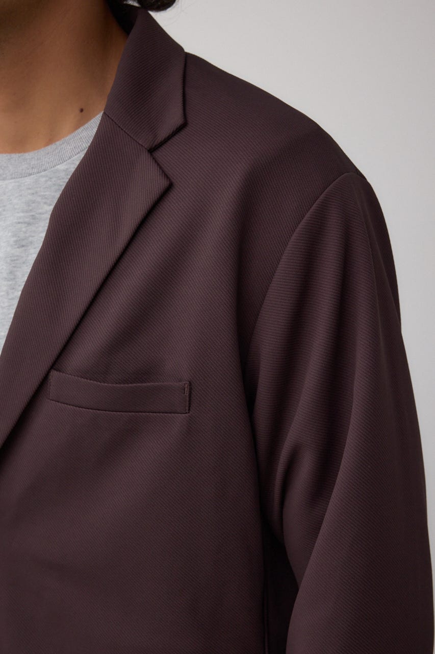 メランジツイルテーラードジャケット D/BRN L