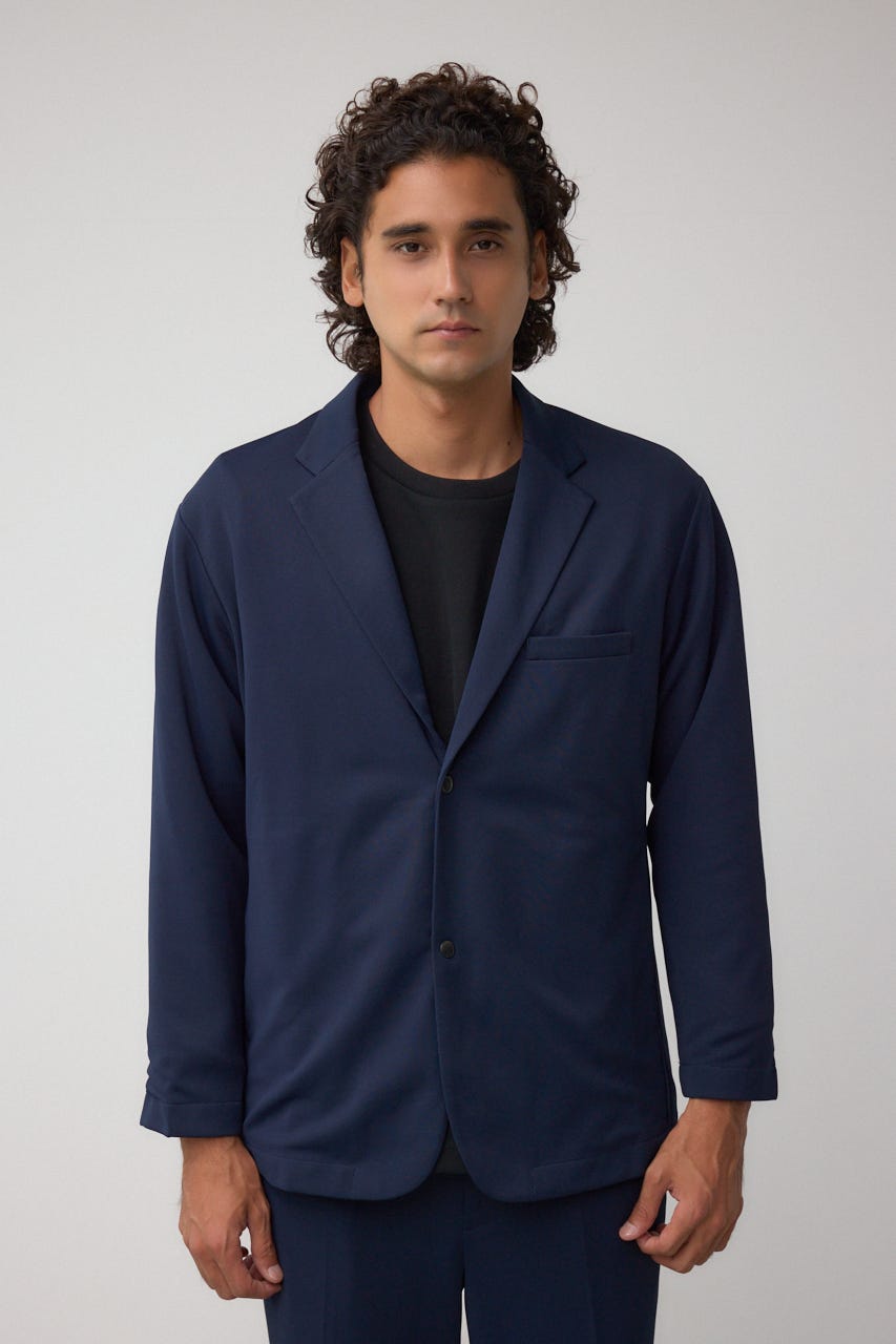 メランジツイルテーラードジャケット D/NVY M
