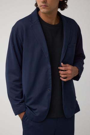 メランジツイルテーラードジャケット