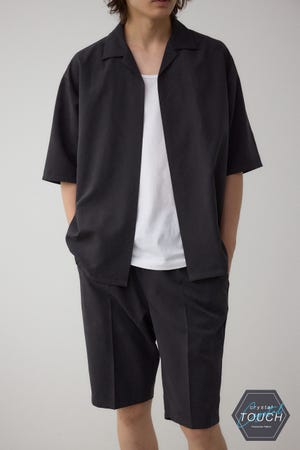 C/Tフェイクスウェードショートパンツセットアップ