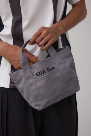 ロゴ刺繍ミニトートバック