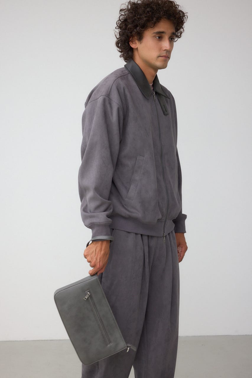 ヴィンテージフェイクレザーショルダーバッグ GRY FREE