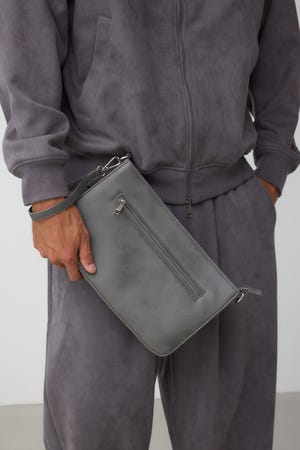 ヴィンテージフェイクレザーショルダーバッグ