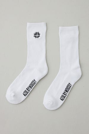 1ポイント刺繍ロングソックス