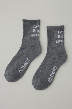 メッセージミドルソックス