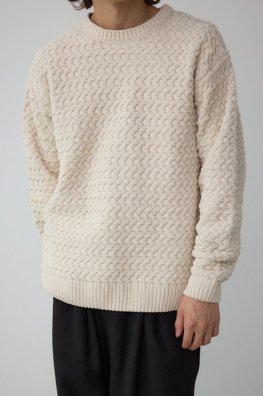 AZUL BY MOUSSY | バスケット編みマットモールニット (ニット ) |SHEL