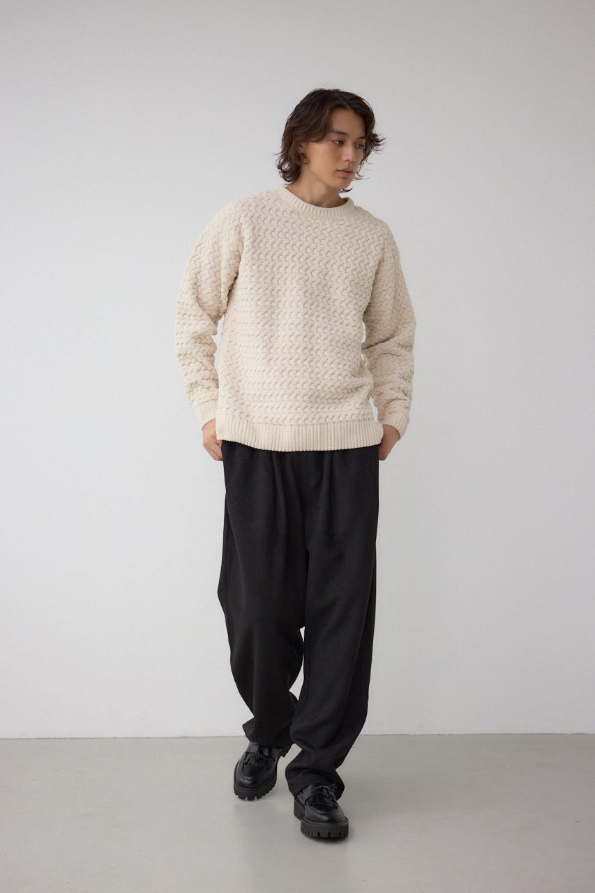 AZUL BY MOUSSY | バスケット編みマットモールニット (ニット ) |SHEL