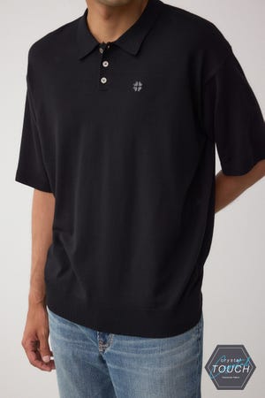 C/Tワンポイントニットポロシャツ