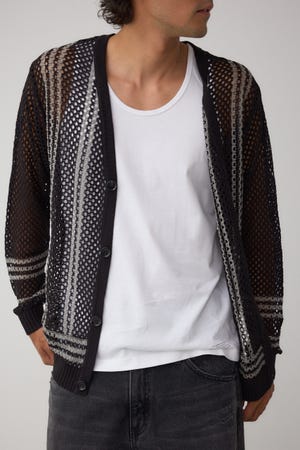 クロシェライクカーディガン