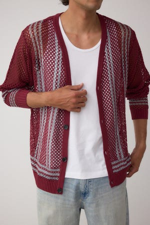 クロシェライクカーディガン