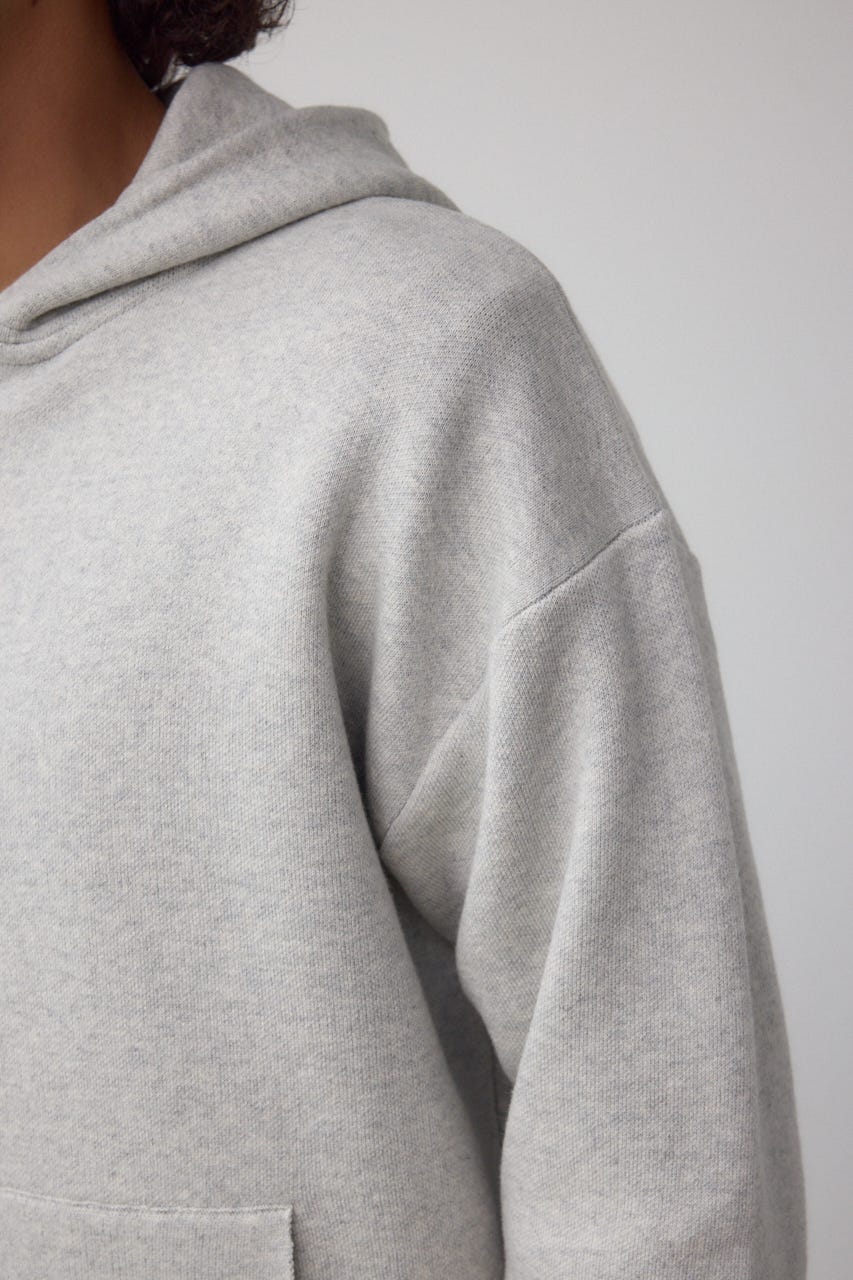 ニットジップアップパーカー GRY M