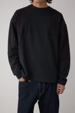 クロスパネルスウェット