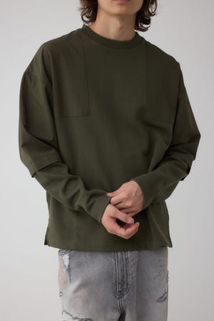 クロスパネルスウェット