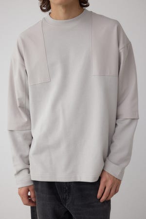 クロスパネルスウェット