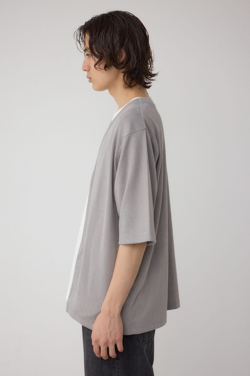 トップス BLUE BI-COLOR BIAS TOPS/バイカラーバイアストップス｜MEN｜251GST80