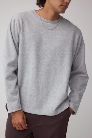 スエードタッチ長袖トップス