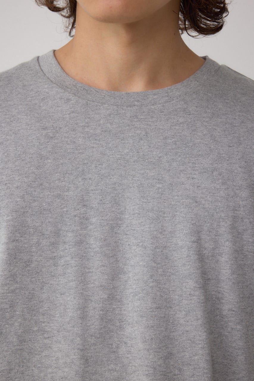 引き揃え天竺長袖トップス T.GRY M