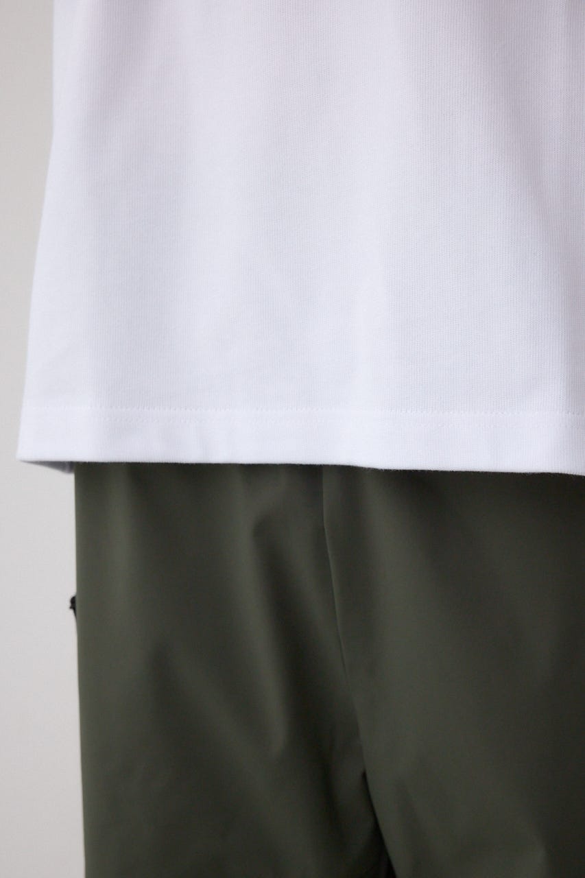 引き揃え天竺長袖トップス WHT S