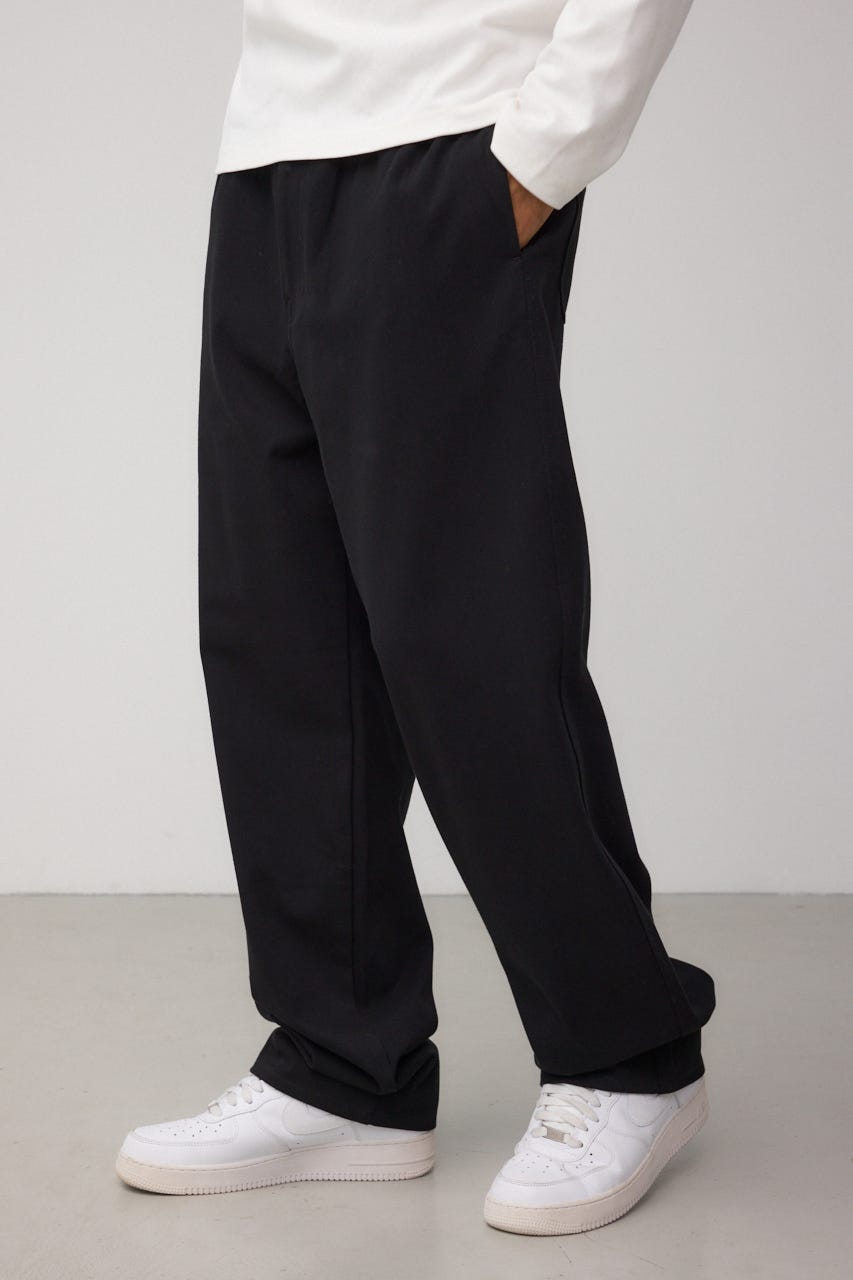 EASY ACTIONワイドパンツ BLK L