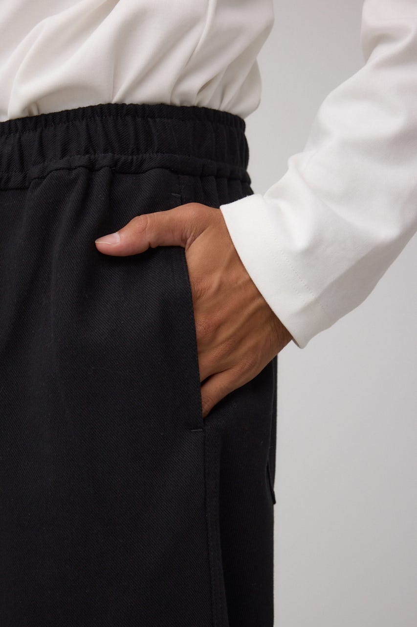 EASY ACTIONワイドパンツ BLK L