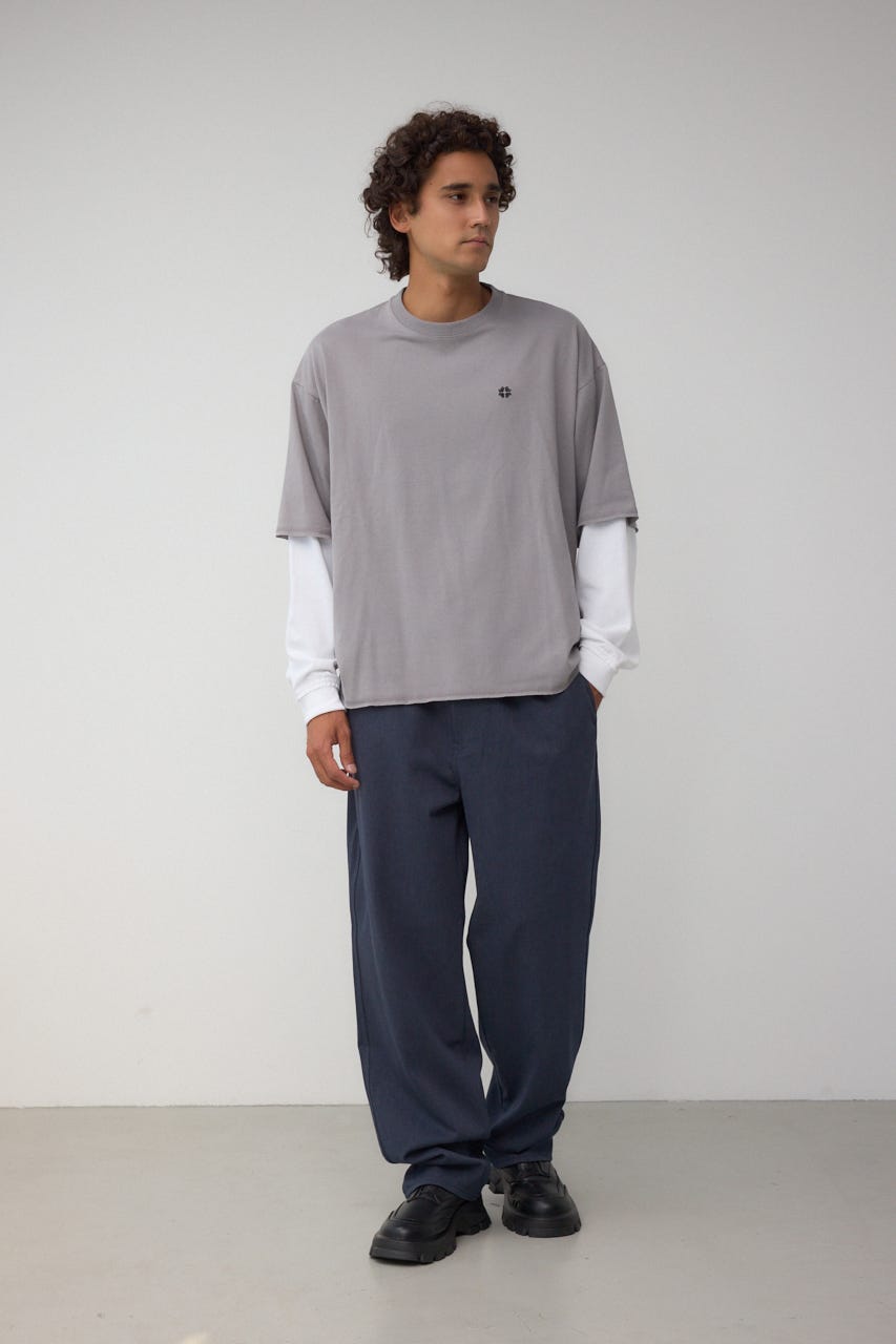 EASY ACTIONワイドパンツ D/NVY L