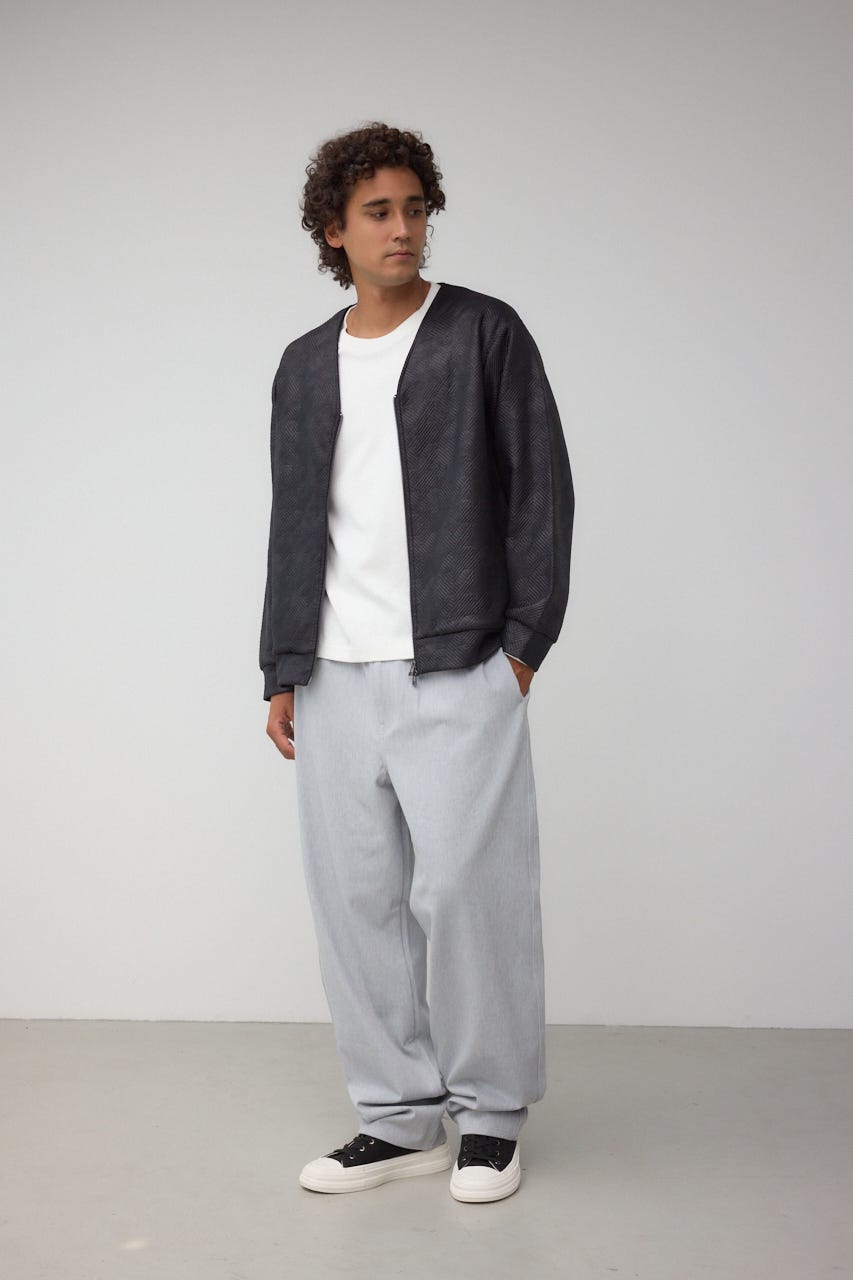 EASY ACTIONワイドパンツ T.GRY L