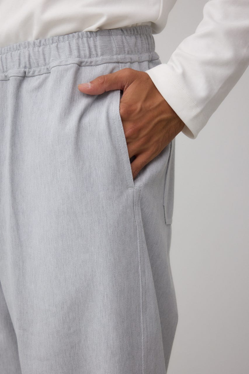 EASY ACTIONワイドパンツ T.GRY L