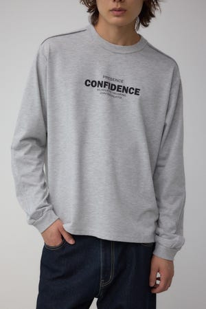 タックデザインロングスリーブTシャツ