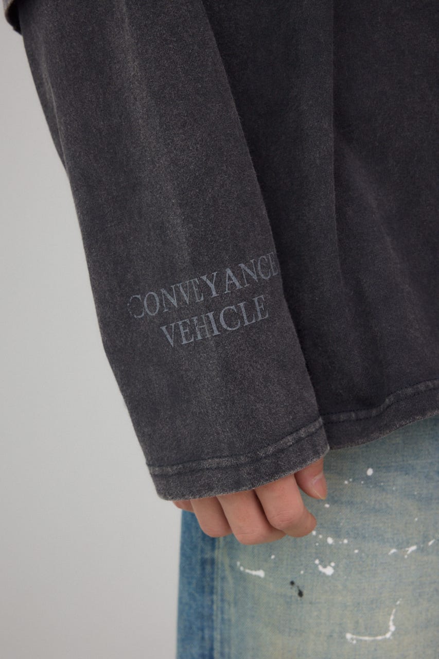 イリュージョンレイヤードTシャツ BLK M